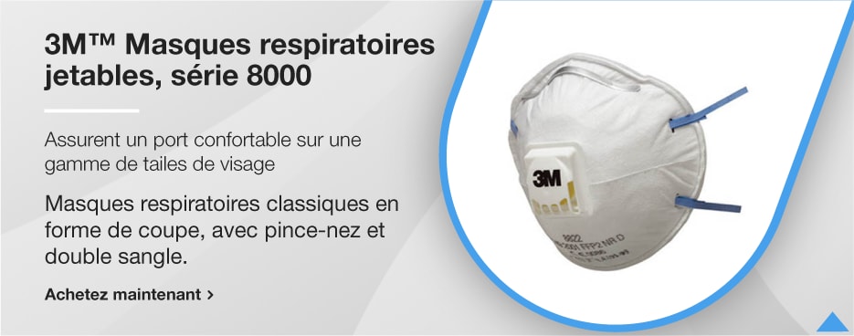 3M™ Masques respiratoires jetables, série 8000