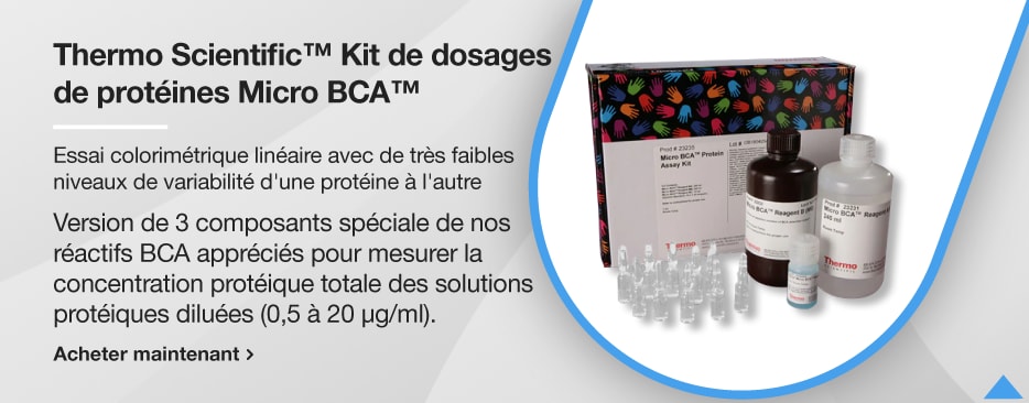 Thermo Scientific™ Kit de dosages de protéines Micro BCA™